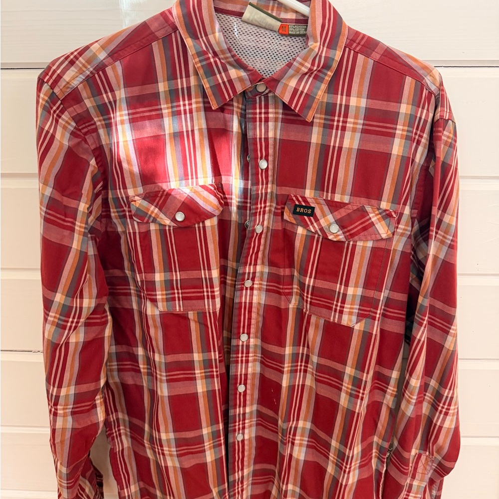 Howler Bros Red Plaid Shirt